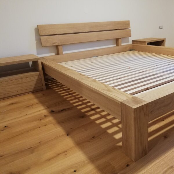 π₯ Solid Oak Beam Bed β A. Janko 180 Γ 200 cm | SPECIAL OFFER -10% β 1,290.00 EUR