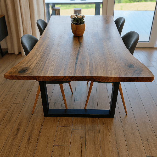 Unique Solid Walnut Table with Natural Live Edge – 200 x 90 cm  Now only 1490.00 EUR