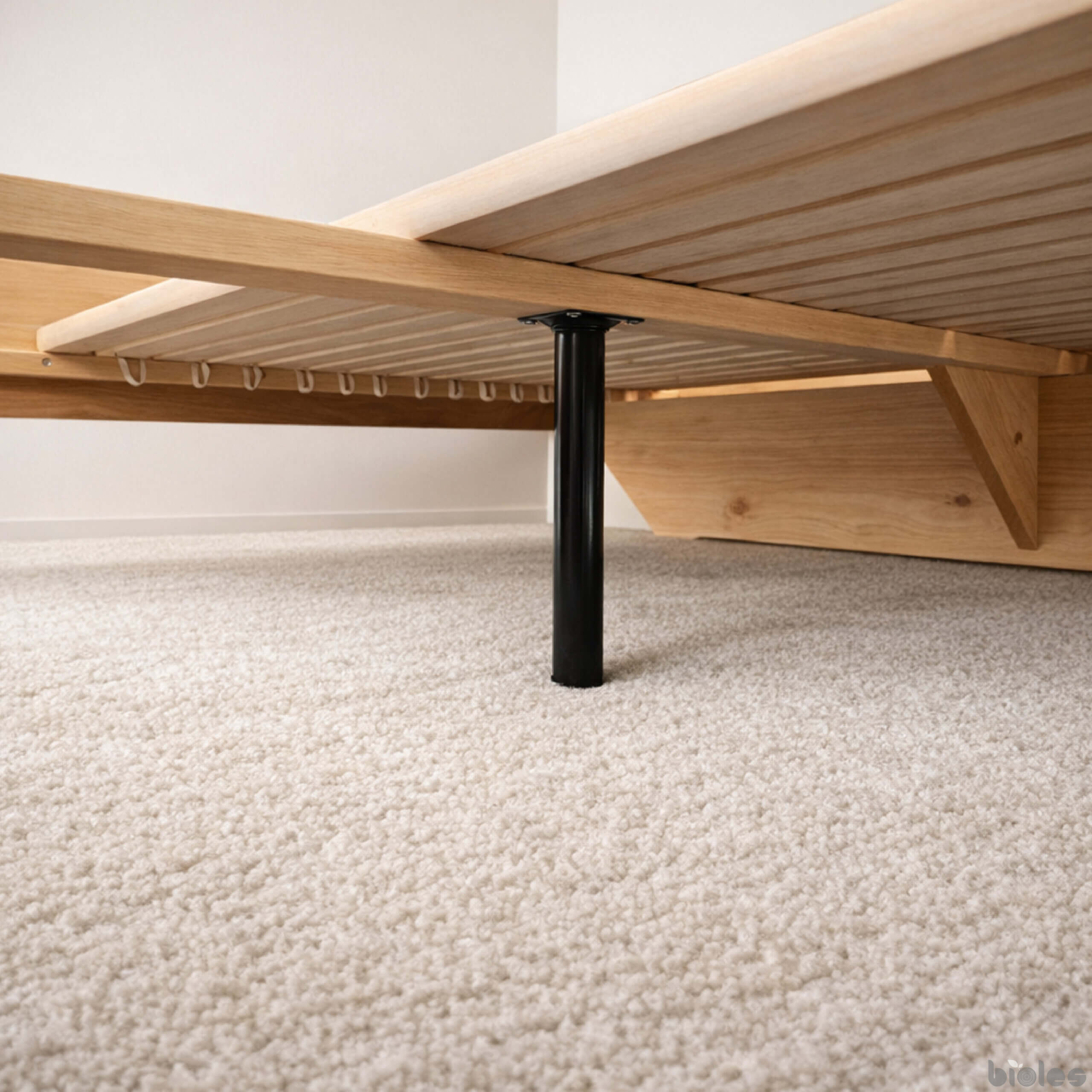 Dolly – Floating Bed Made of Solid Alder Wood with a Handcrafted Headboard - Image 6