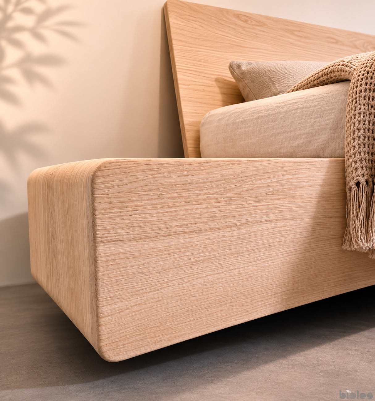 LOMA – Floating Solid Oak Bed with Timeless Design - Image 3
