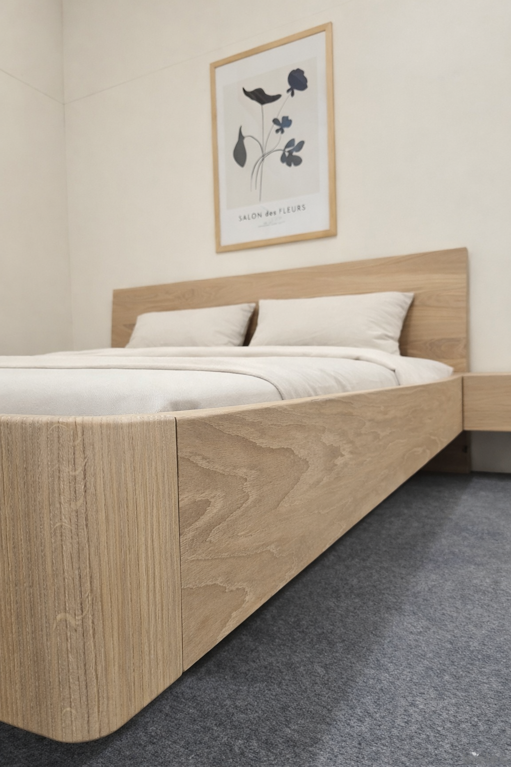LOMA – Floating Solid Oak Bed with Timeless Design - Image 4