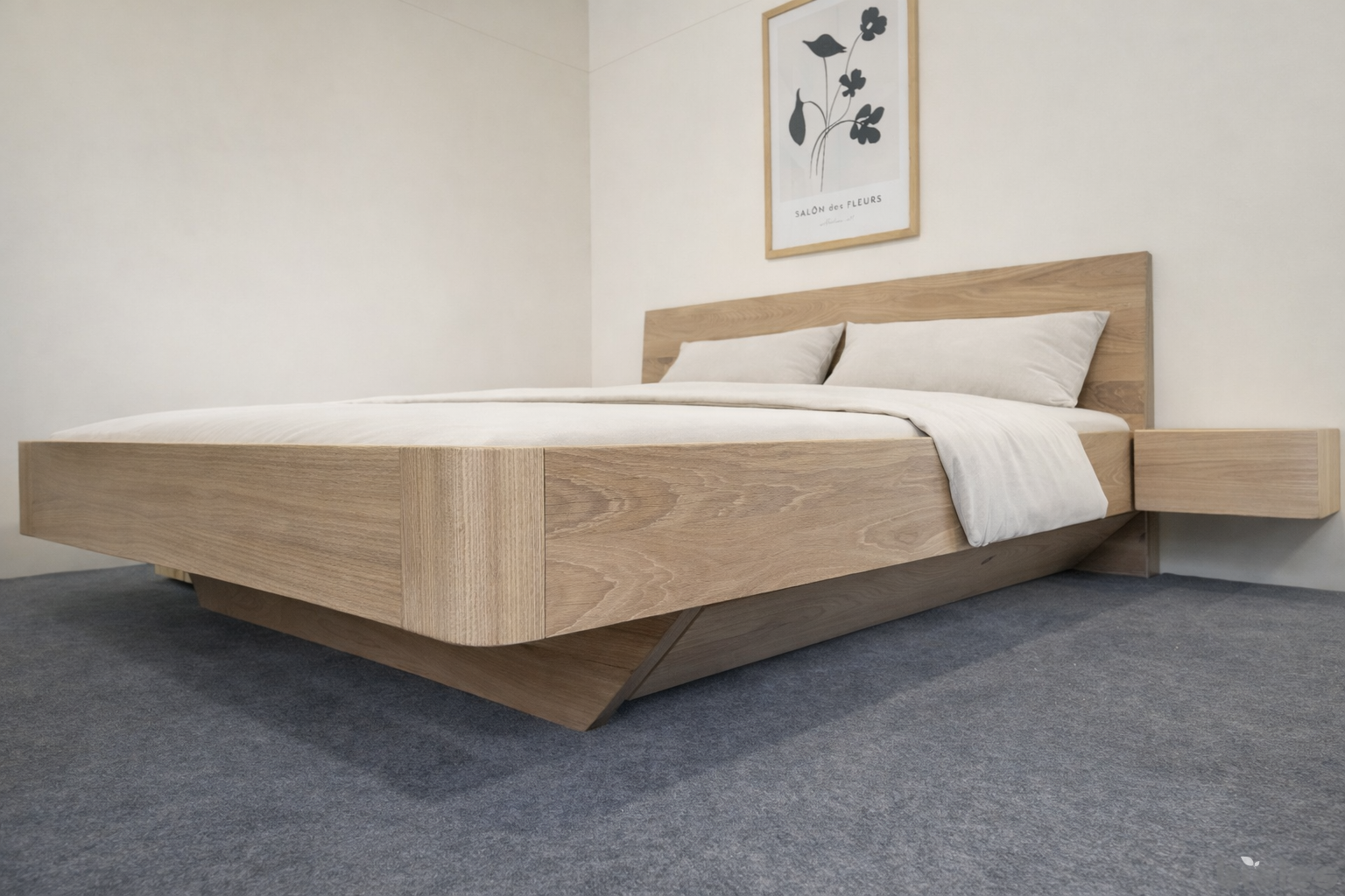 LOMA – Floating Solid Oak Bed with Timeless Design - Image 6