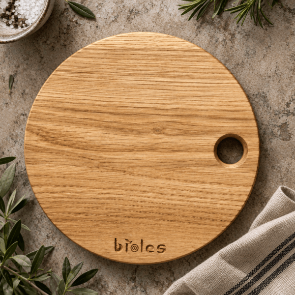 Round wooden board made to measure